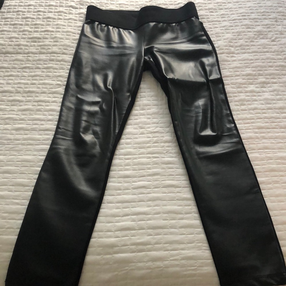 Club Monaco leather leggings